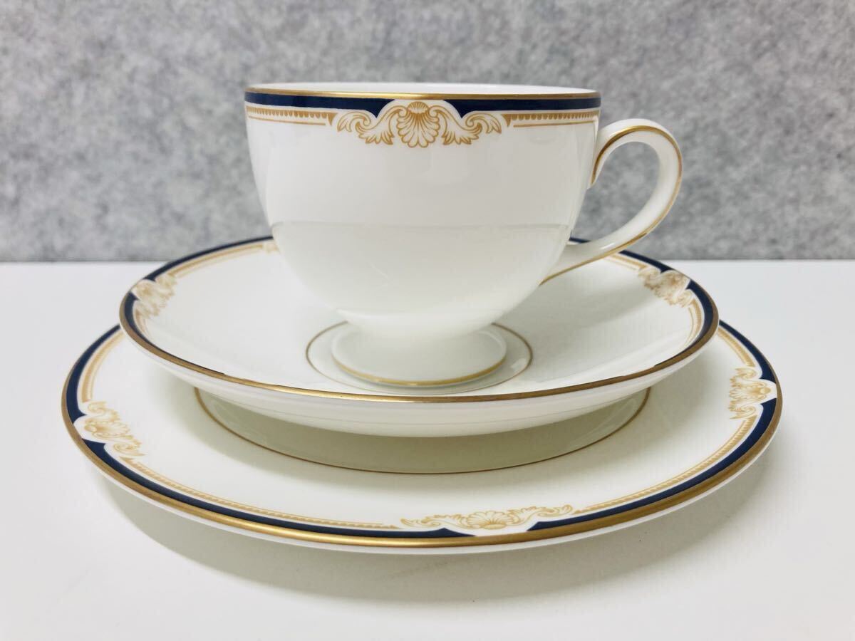 19.3) WEDGWOOD ウェッジウッド ボーンチャイナ キャベンディッシュ カップ ソーサー ケーキ皿 3点セット 食器 現状品