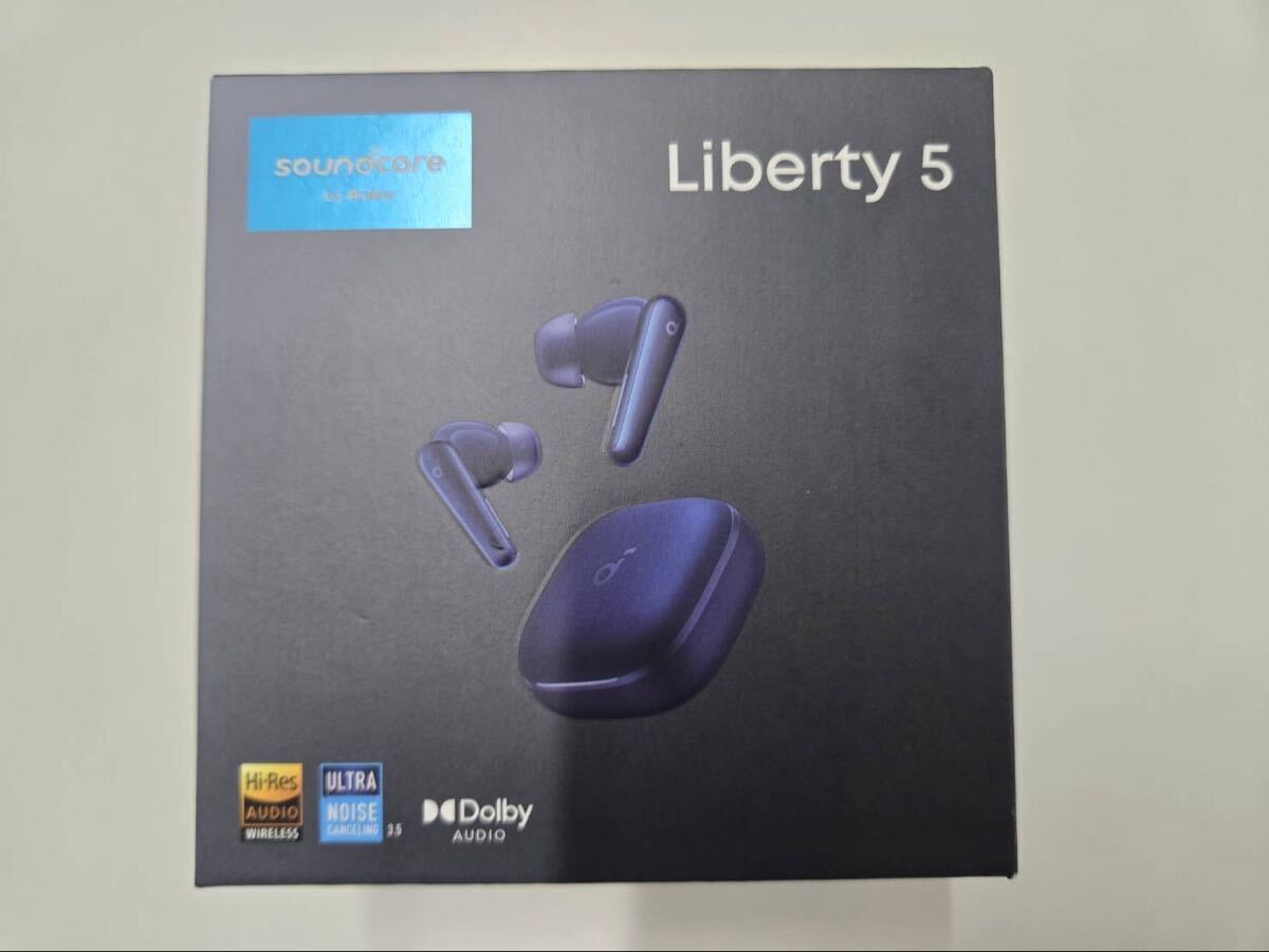 2745) 即決 未開封保管品 Anker Soundcore Liberty5 A3957N31 ブルー ワイヤレスイヤホン ウルトラノイズキャンセリング3.5 現状品