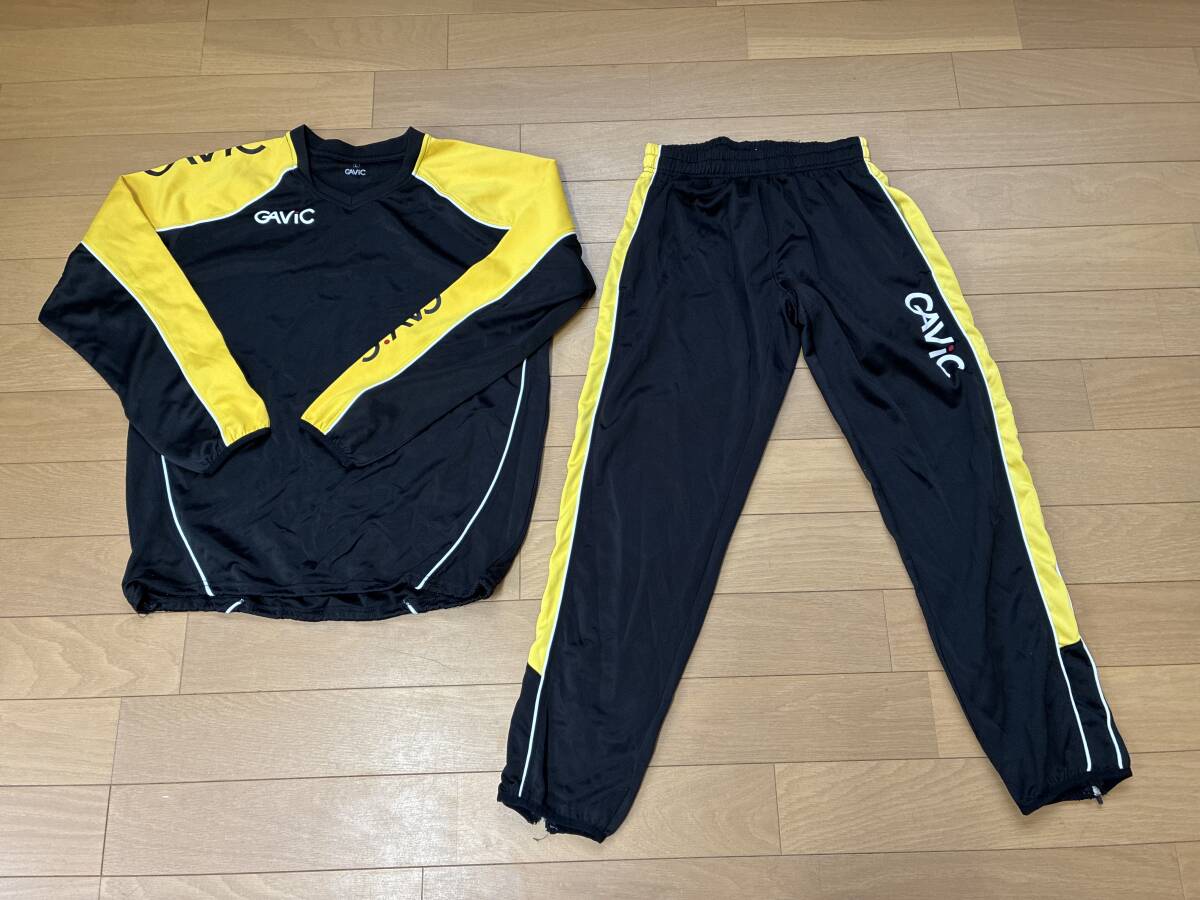 GAVIC ガビック ジャージ 上下セット Ｌ　黒黄