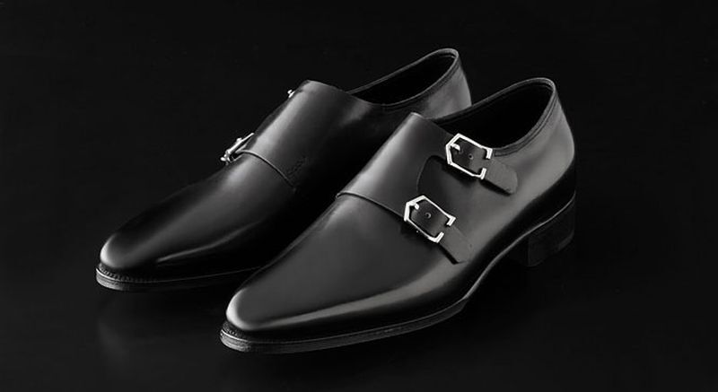奇跡の極美品 ジョンロブ 傑作 幻のYEAR MODEL 2010 61/2E WILLIAM 究極のダブルモンク ミスティーカーフ ブラック 黒 