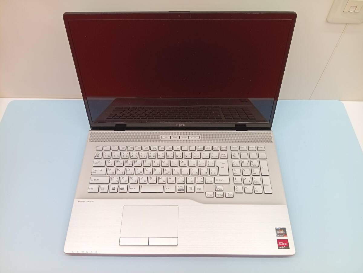 【ジャンク】【BIOS OK】　富士通 FMV LIFEBOOK NH77/E3　AMD Ryzen 7 5700U / 17.3 インチ / DVD-マルチ Windows11 正式サポートCPU搭載