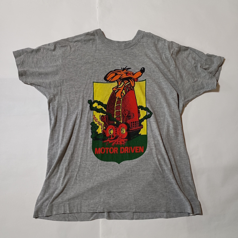 オールド　POWERT　ネズミキャラクター Tシャツ 半袖 Lサイズくらい メンズ 
