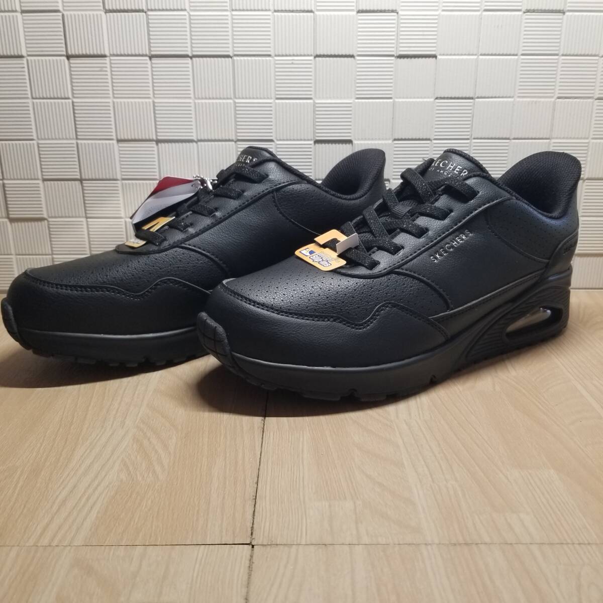 【HL459】送料無料・新品未使用！！スケッチャーズ SKECHERS スリップインズシューズ / UNO-BANKSIA LUXE / 黒 定価13750円 23.0ｃｍ