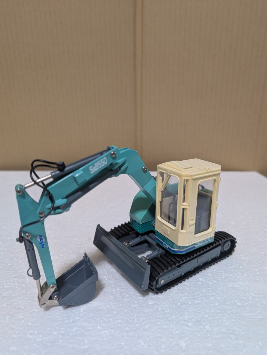 1990年代 当時物 重機ミニカー Diapet ヨネザワ ダイヤペット K-6 ハニックス スーパーバックホー 油圧ショベル MADE IN JAPAN S&B550 