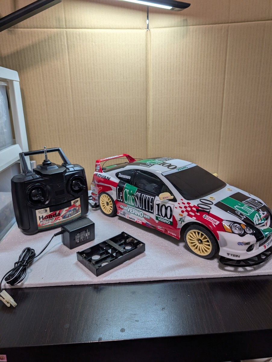 絶版RC トイコー 1/10 FULL FUNCTION RADIO CONTROLLED CAR Honda Le Chic SUITE INTEGRA TYPER DC5 通電確認済み インテグラタイプR