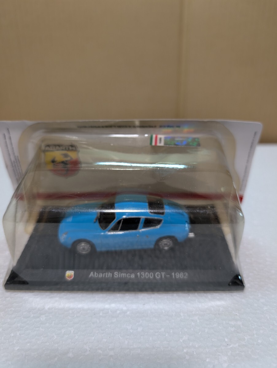 絶版ミニカー 日本未発売モデル 1/43 フィアット・アバルト シムカ1300GT FIAT Abarth simca 1300GT 1962年 HACHETTE モデルのみ