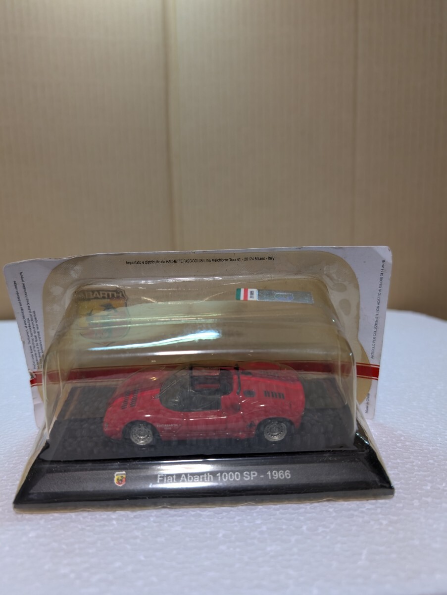 絶版ミニカー 日本未発売モデル 1/43 フィアット・アバルト FIAT Abarth 1000SP 1966 HACHETTE モデルのみ