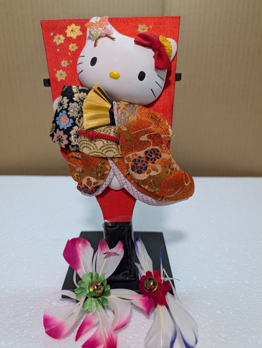 当時物 サンリオ SANRIO 2004年 ハローキティ 葉朗彩々 HELLOKITTY 日本人形 羽子板 置物 SANRIO TOKYO JAPAN HELLO KITTY