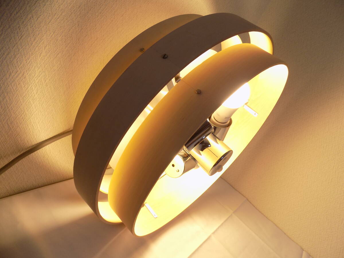 ☆Ampoule/アンプール　AVAROS/アヴァロスシリーズ　LED13W3灯 3連天然木フレーム シーリングライト☆　リモコン＆下カバー欠品　送料込み