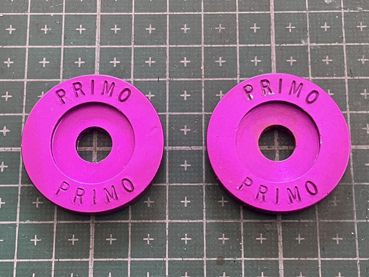 中古品 PRIMO USA BMX Aluminum Frame Saver Axle Washer 1 Pair with Logo version for 3/8” (9.5mm) Axle 1997MY 箱、説明書無し