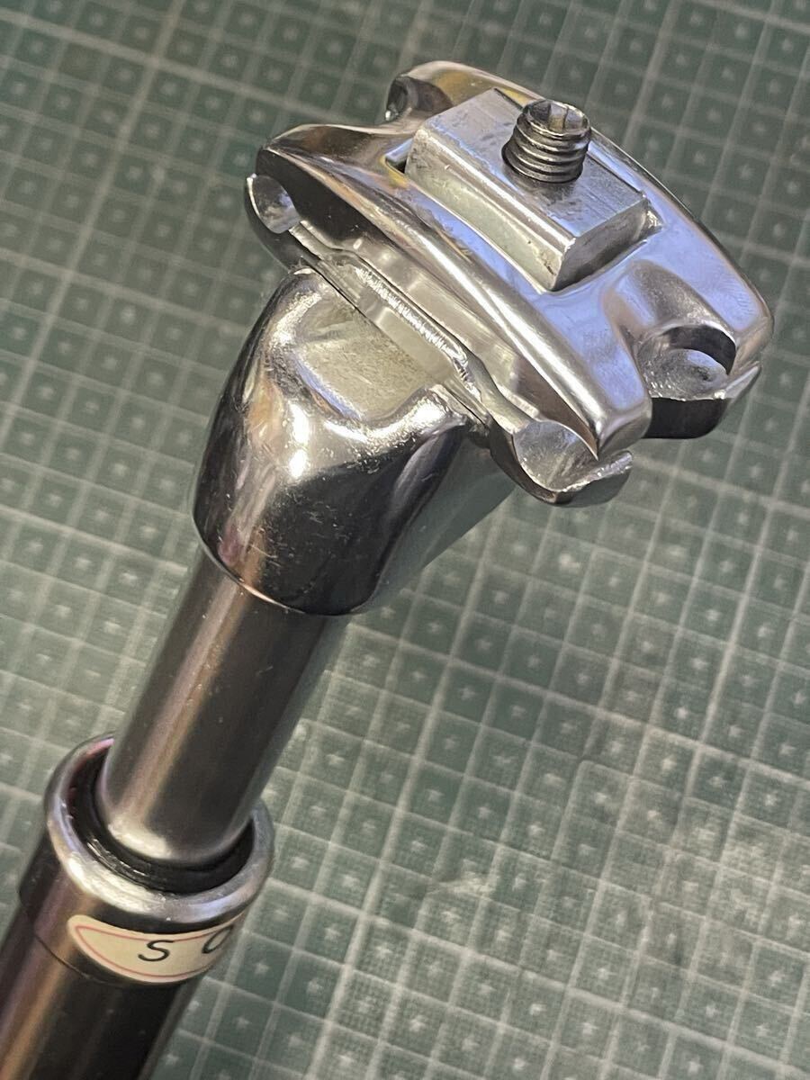 未使用品 KALLOY SP-380 MDU樹脂 Suspension SeatPost 27.2mmDia 300mmL 45mmStroke 2D Forged Head 6061-T6 Alloy 箱、説明書無し