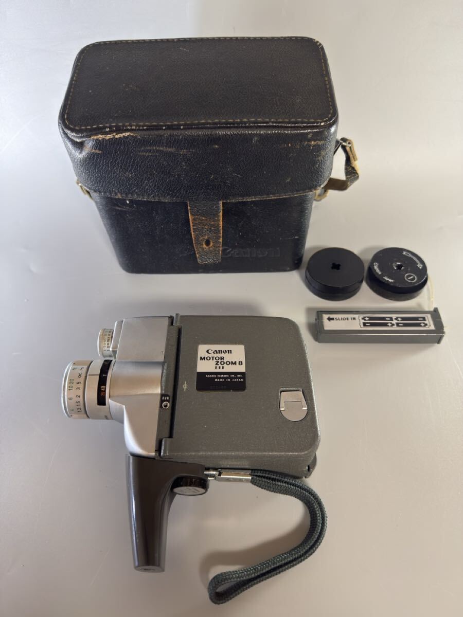 Canon MOTOR ZOOM 8 EEE 8mmムービーカメラ 動作確認済 ケース付 ジャンク