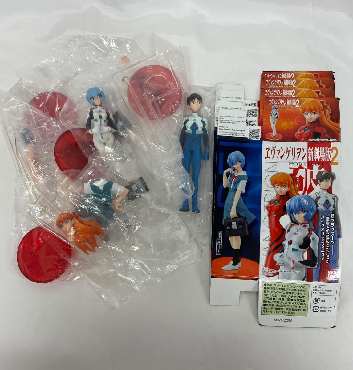 1円〜ヱヴァンゲリヲン新劇場版2 5-29【未開封品】PORTRAITS フィギュア 4種セット 綾波レイ アスカ シンジ