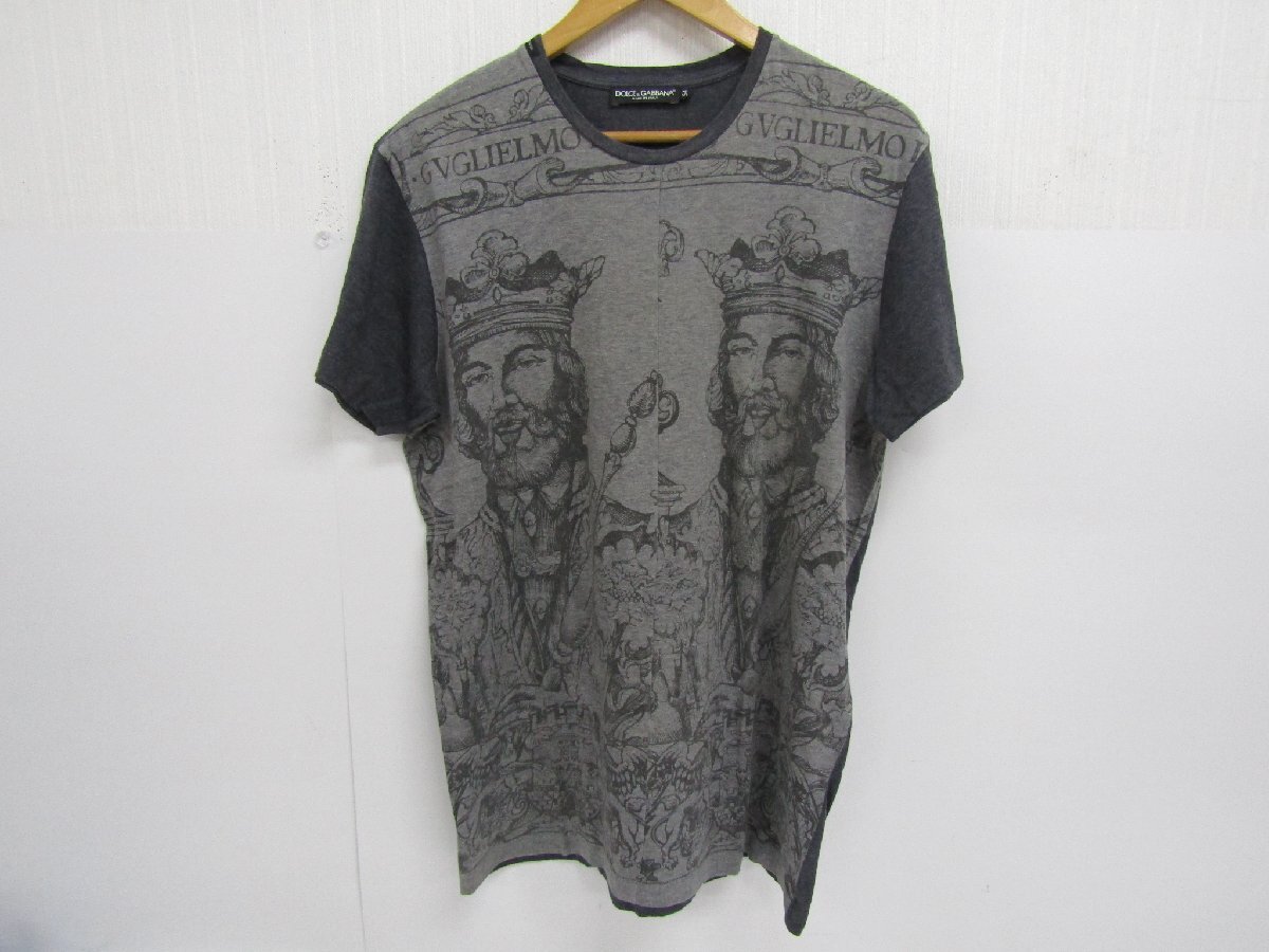 DOLCE & GABBANA ドルチェ&ガッバーナ 総柄半袖Tシャツ サイズ54▽Y3708