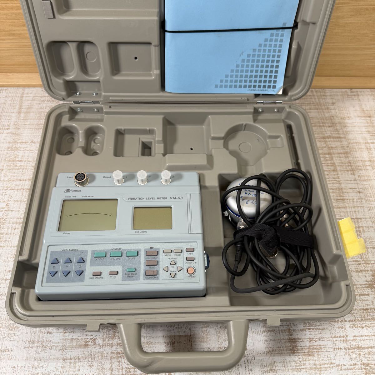 RION リオン VM-53 検定付 振動レベル計 振動計 ケース付き　動作確認済み
