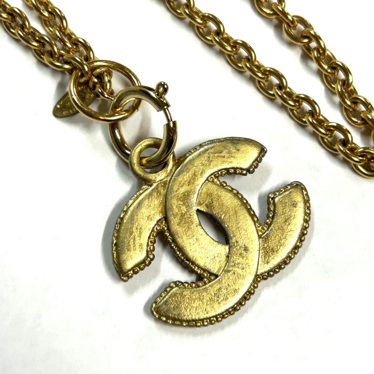 CHANEL シャネル ヴィンテージ ネックレス ココマーク ゴールドカラー 刻印あり