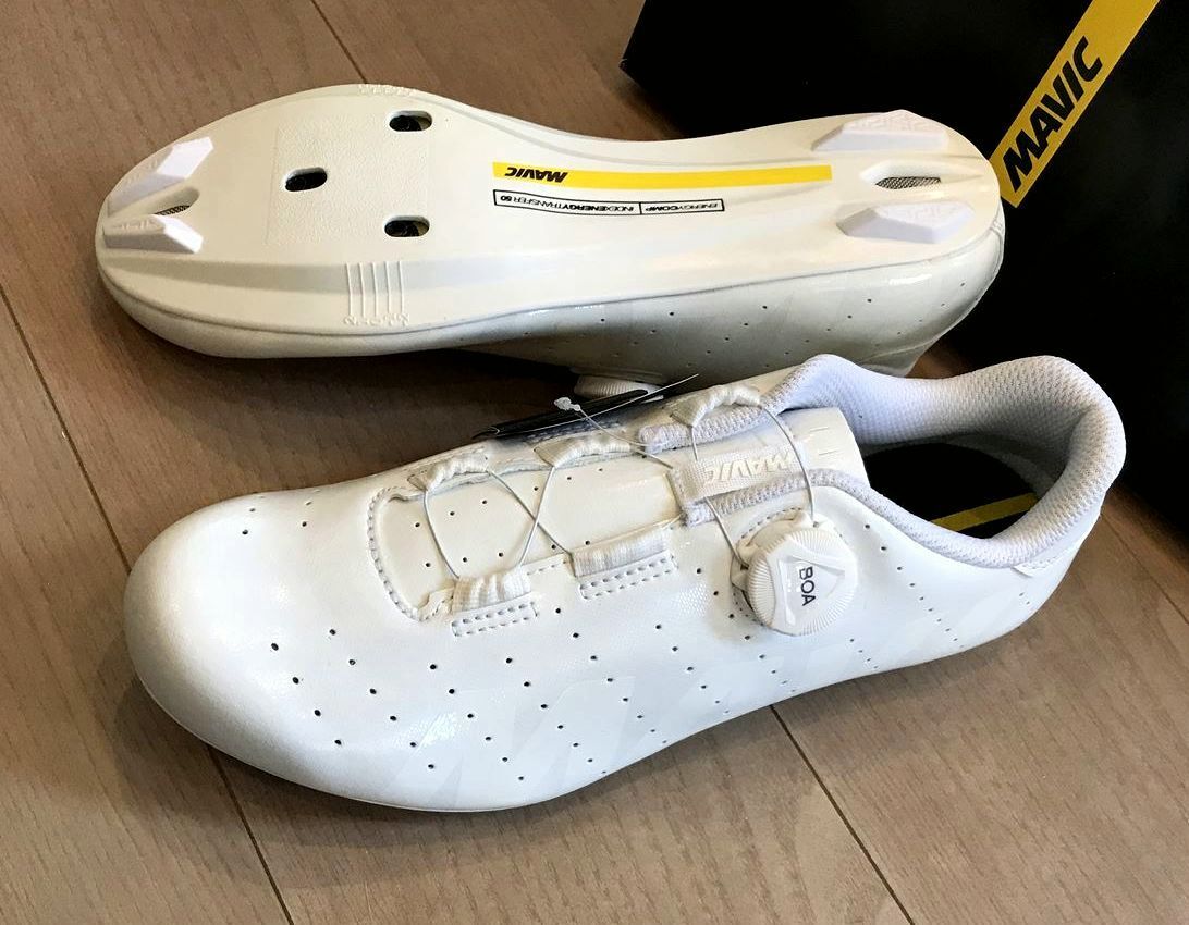 ★1足のみ 未使用 MAVIC マヴィック COSMIC BOA 26.0㎝ ホワイト BOAクロージャー 即決
