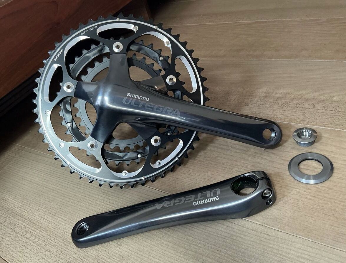 ★1セットのみ 未使用 シマノ ULTEGRA アルテグラ FC-6604 トリプル 52-39-30T 175mm アイスグレー 即決 