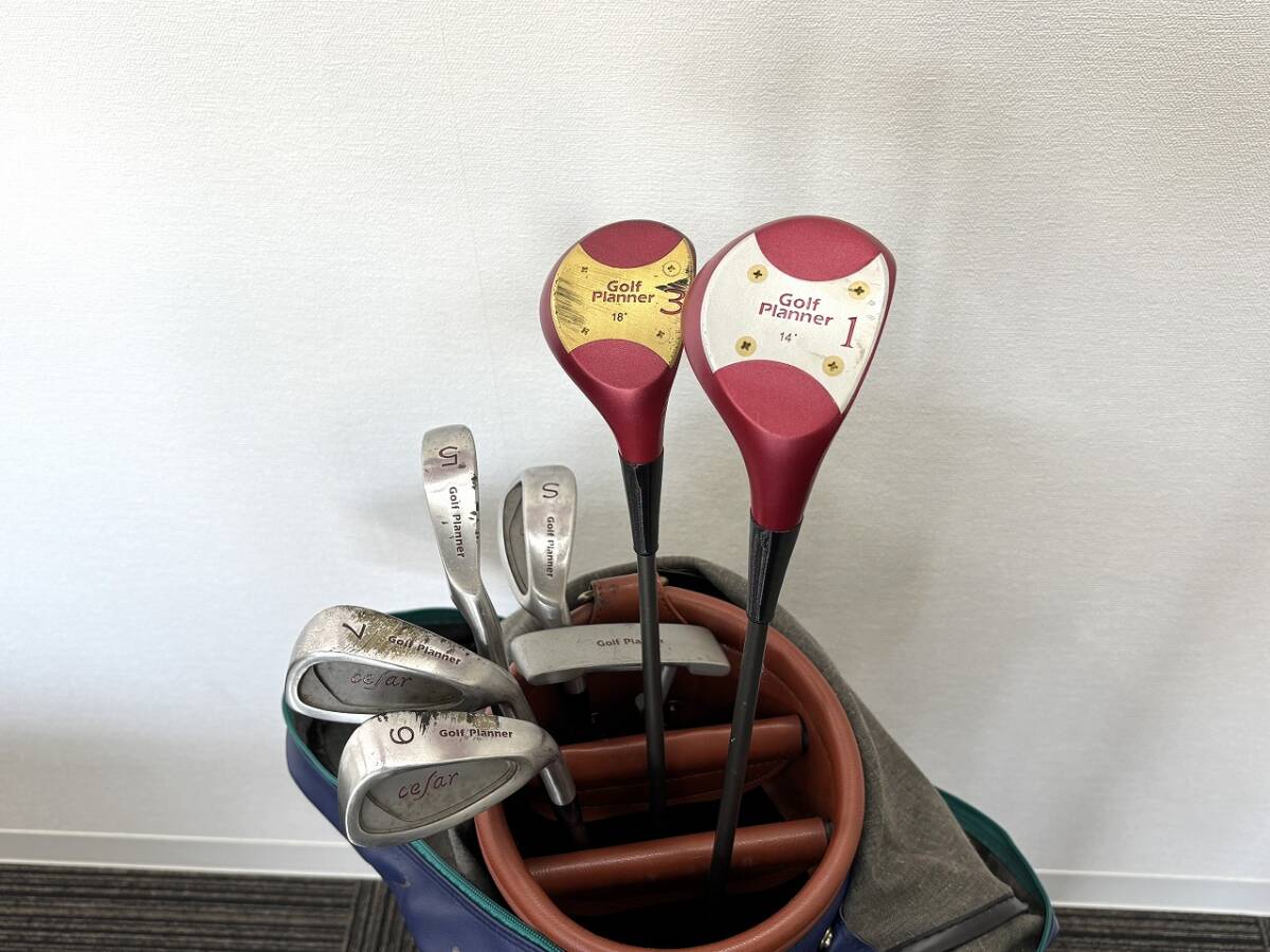 レディース Golf Planner ゴルフプランナー ゴルフ クラブ セット バッグ付き 右利き パター付コレクター放出品 中古品