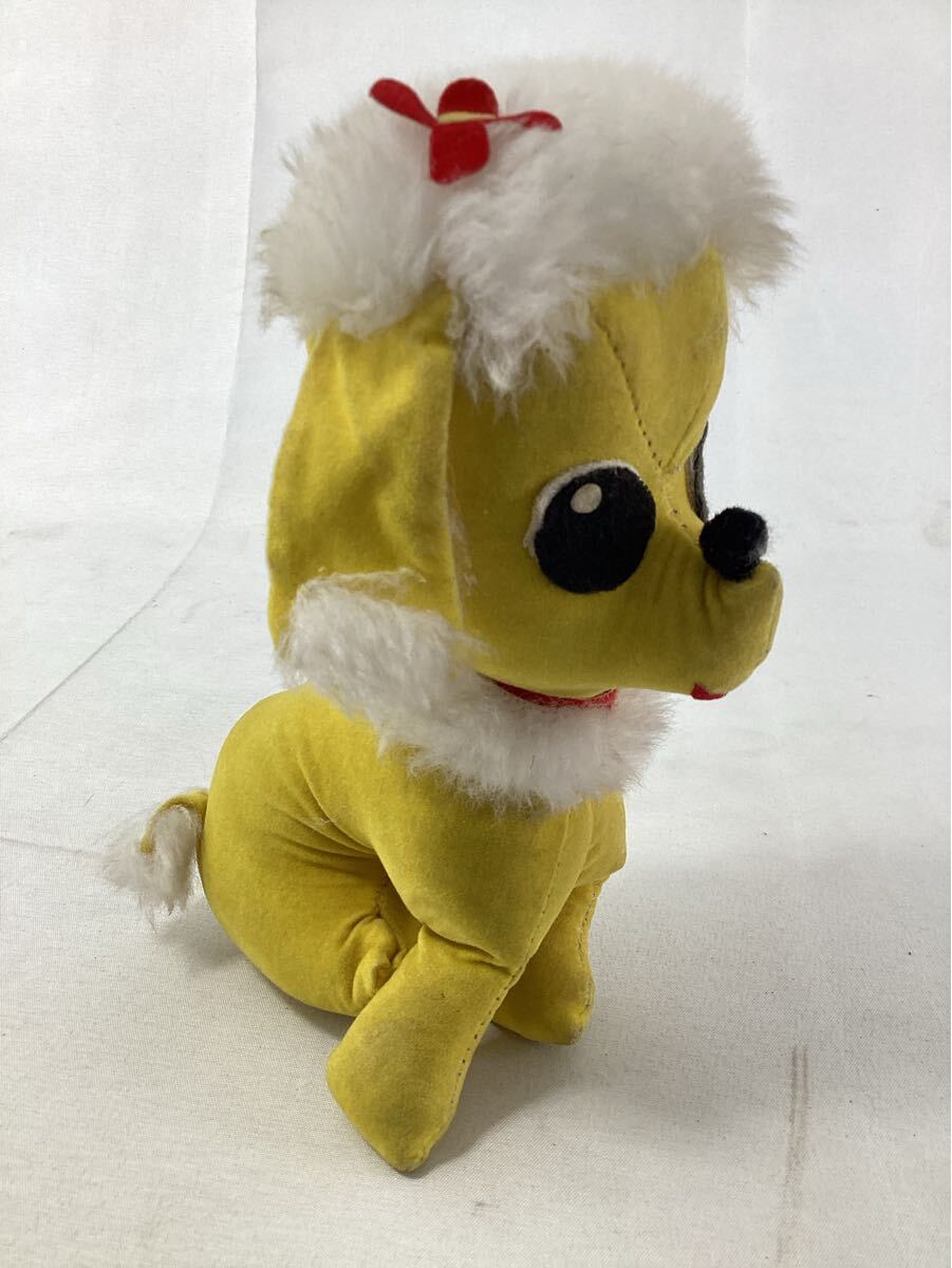 昭和　レトロ　ぬいぐるみ 犬 黄色　イエロー　人形 おもちゃ 当時物　中古
