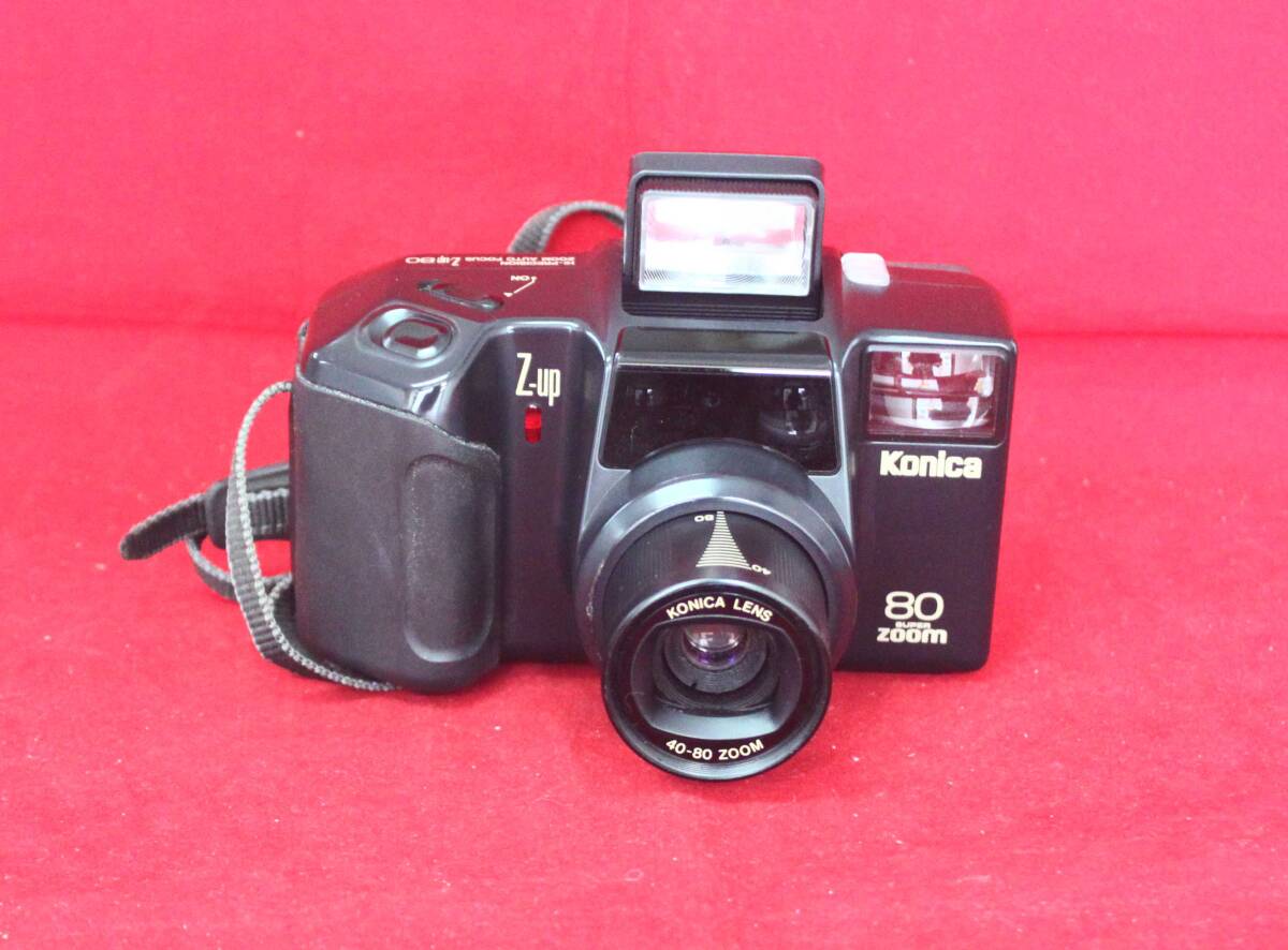 【動作確認】Konica Z-up80 SUPER ZOOM 40-80mm フィルムカメラ コニカ コンパクトカメラ 昭和レトロ