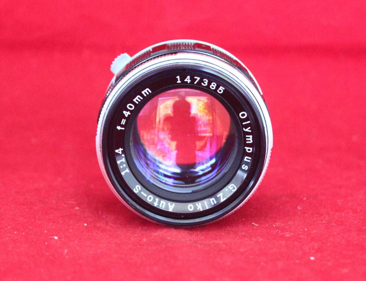 OLYMPUS G.Zuiko Auto-S 40mm F1.4 PEN-F用 ヘリコイド・絞り良好 小カビあり