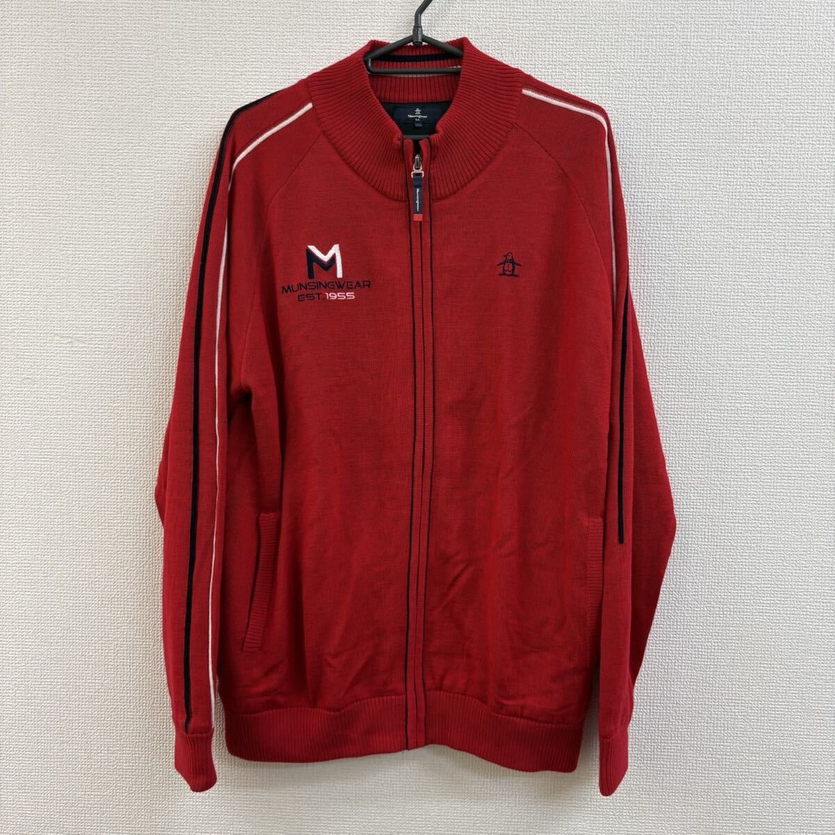 S【4F60】Munsingwear マンシングウェア ヒートナビ ニットブルゾン ジップジャケット ゴルフウェア LL