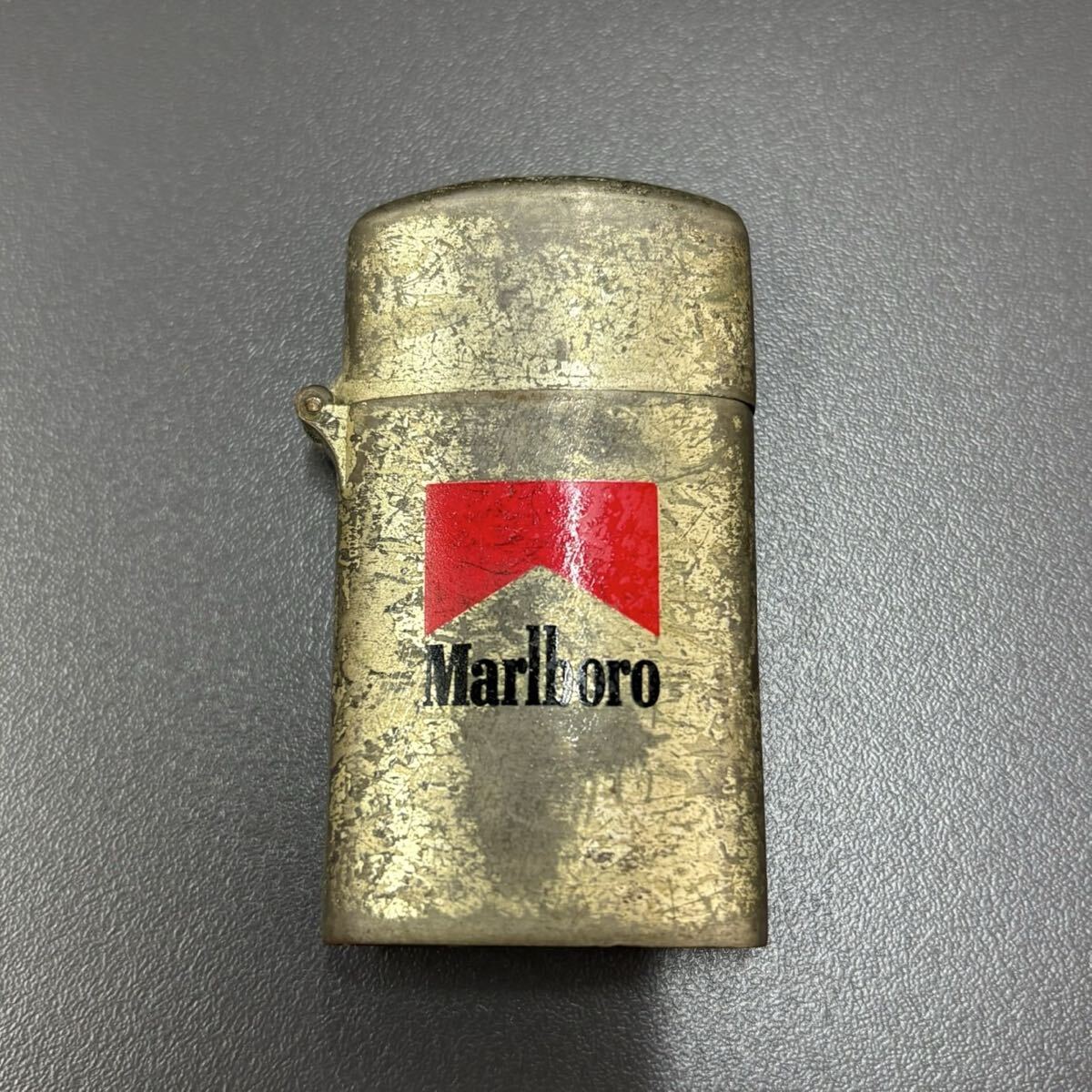 Hア【5F119】Marlboro マルボロ ライター ゴールド調 アンティーク ヴィンテージ