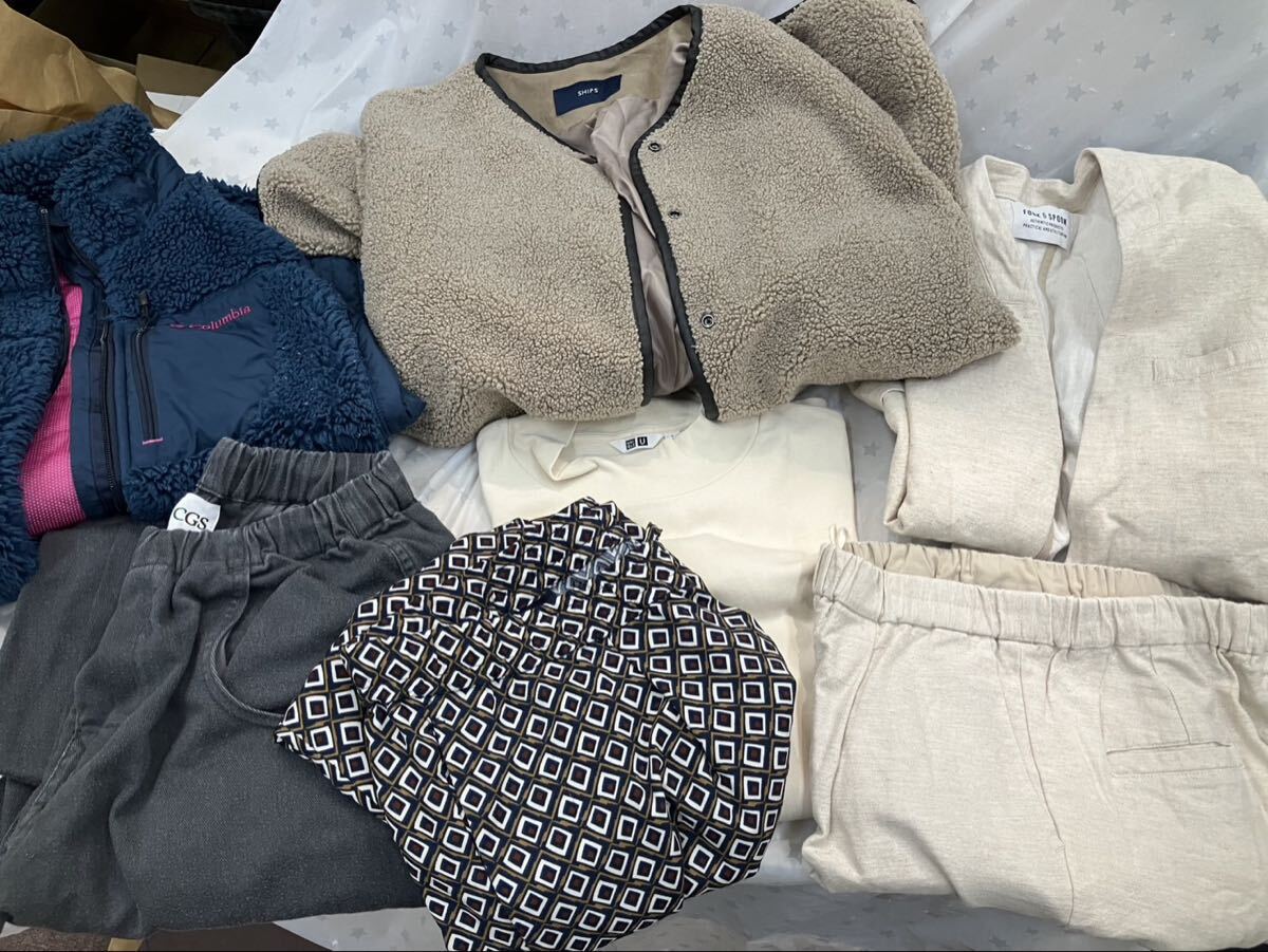 A【12E97】服まとめ　セットアップ　ユニクロ　UNIQLO トレーナー　Columbia SHIPS 