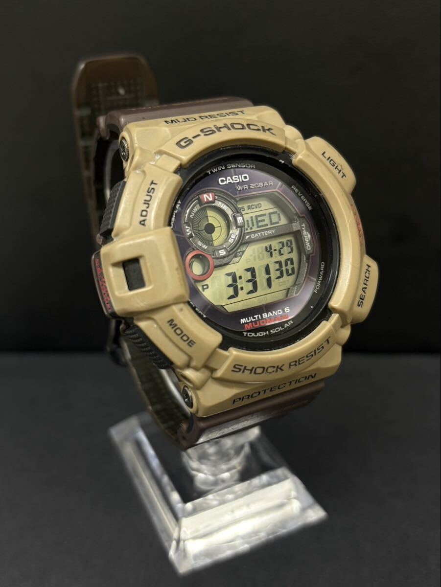 Hア【1E220】G-SHOCK 腕時計 MUDMAN GW-9300ER マッドマン ジーショック カシオ CASIO 電波ソーラー 限定カラー 稼働 Gショック デジタル