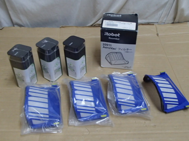 !●iRobot Roomba ルンバ デュアルバーチャルウォール MA01730/Aero Vac フィルター 20911/未開封 中古
