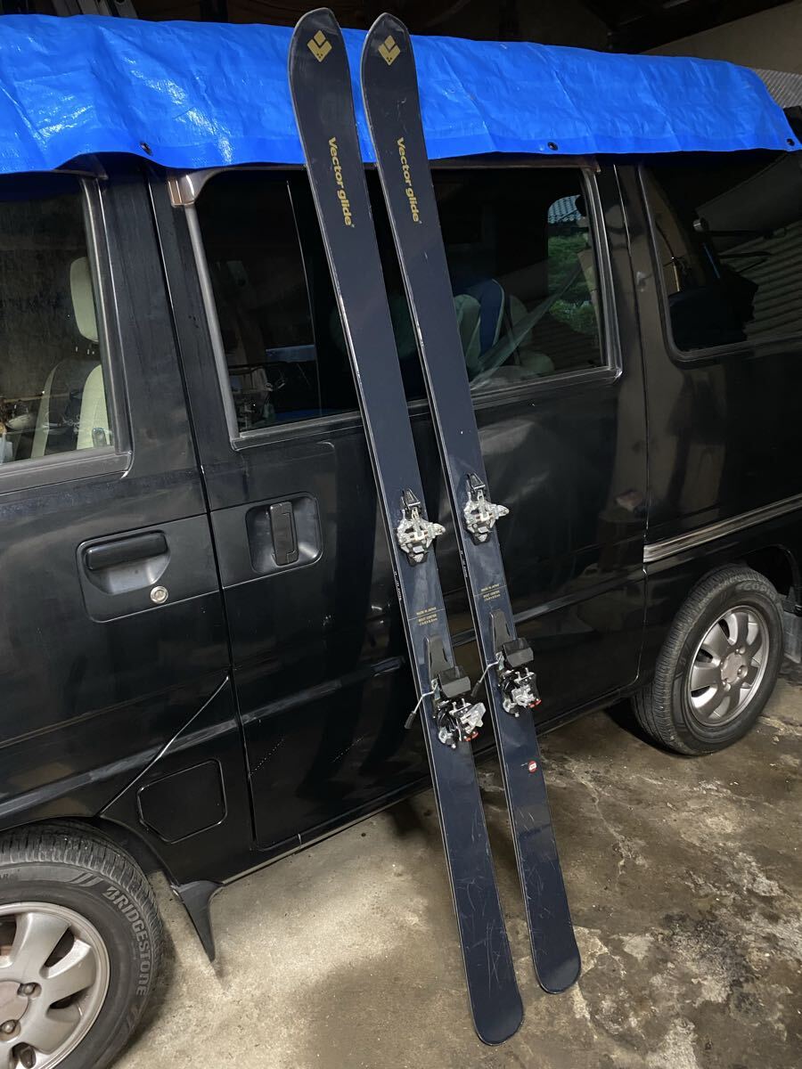 中古美品!VectorGlide Cordva 185cm TLTラディカルレンタル付 (280〜360mm/305mmセンター)ヴェクターグライド 山スキー バックカントリー
