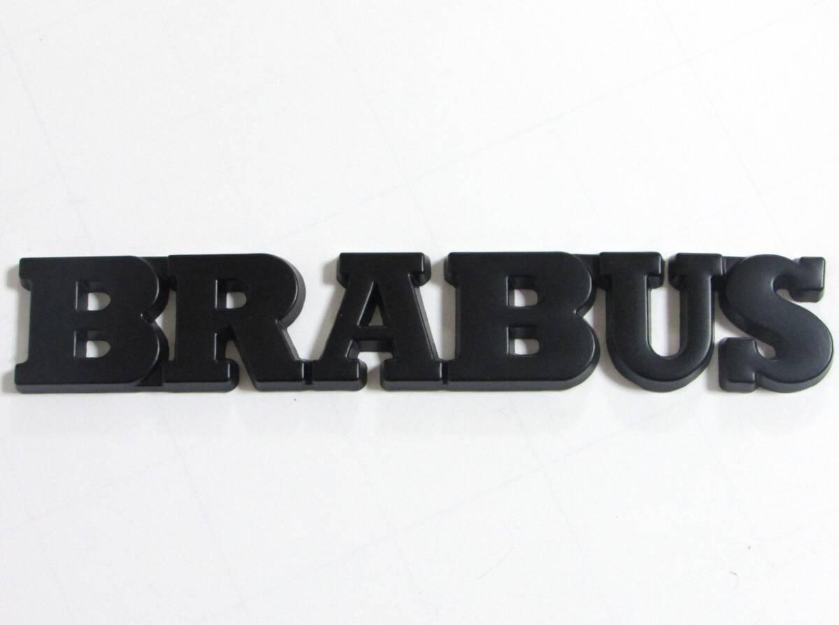 Mercedes Benz メルセデス ベンツ BRABUS ブラバス エンブレム マットブラック 12.7cm×2.1cm