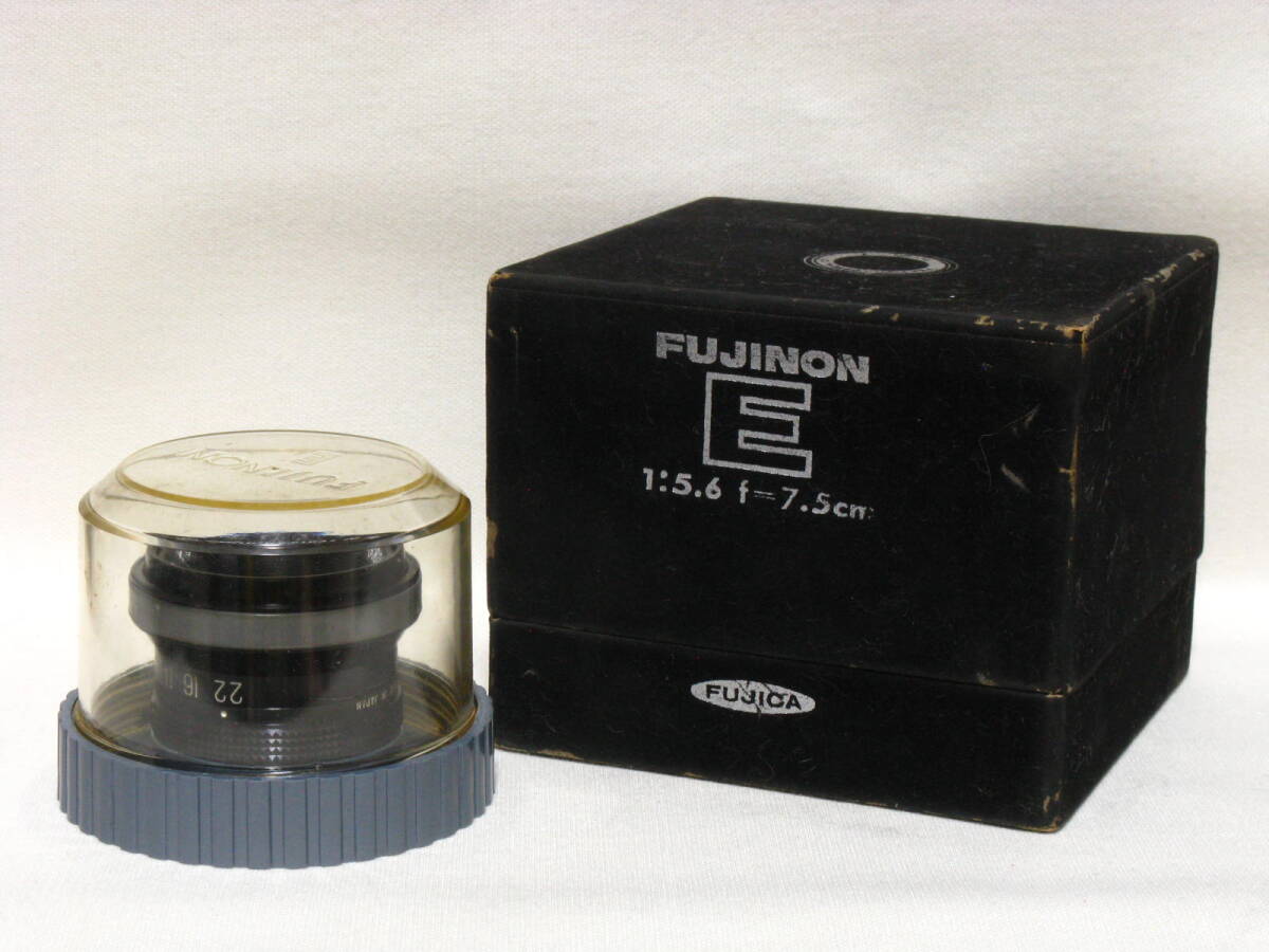 富士フォトフイルム FUJINON E ７５ｍｍ Ｆ５，６ 箱 プラスチックケース付き 富士フイルム フジノンＥ FUJIKA