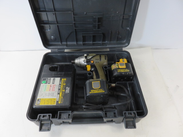 中古品ナショナル 12V インパクトドライバ-EZ 6506 ,バッテリー EZ9200,2個まとめて