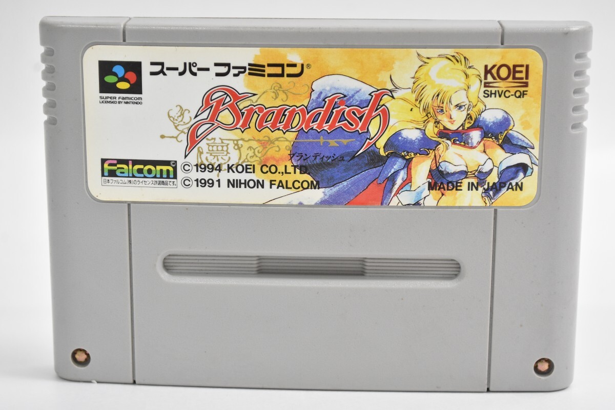 SFC スーパーファミコン ソフト ブランディッシュ Brandish KOEI スーファミ カセット ゲームソフト 当時物 レトロゲーム RT-858G/012