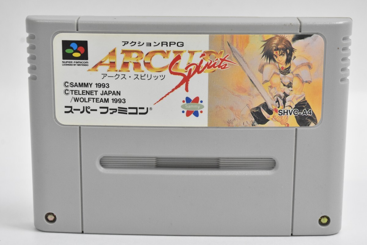 SFC スーパーファミコン アクション RPG ARCUS Spirits アークス・スピリッツ SAMMY サミー スーファミ カセット ゲームソフト RT-845G/012