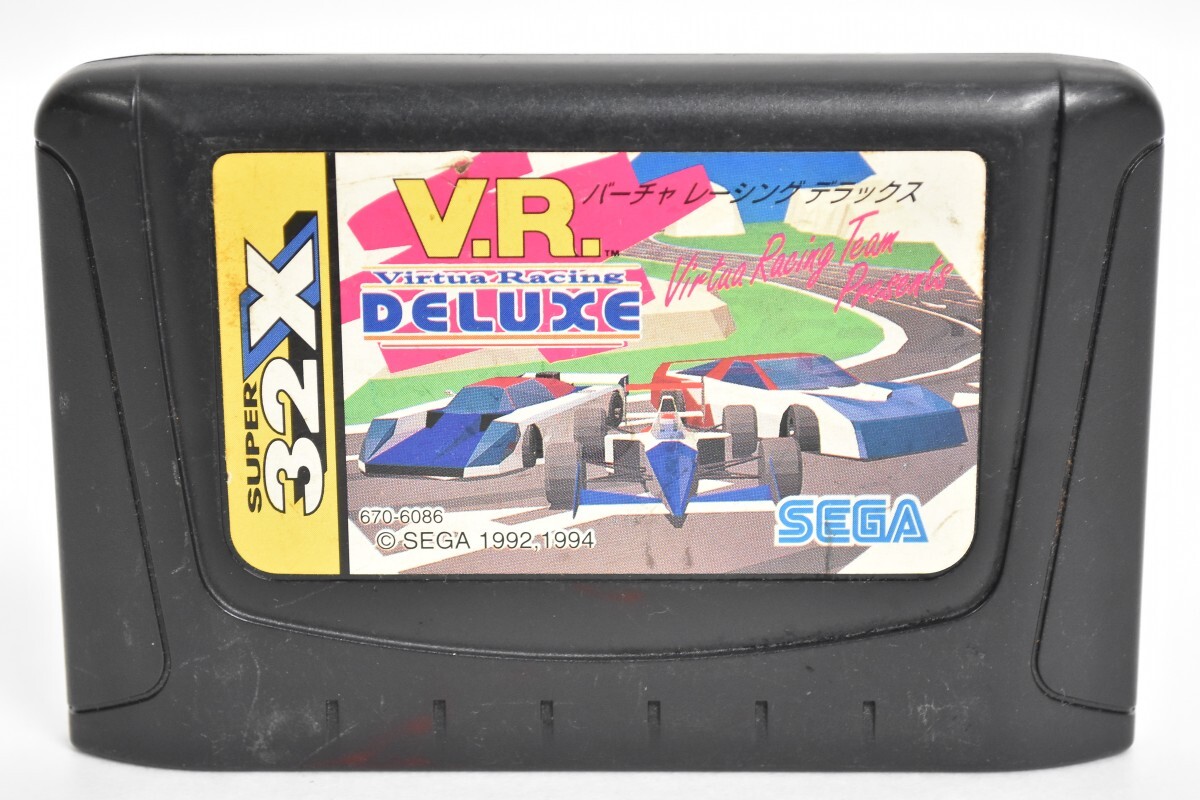当時物 MD メガドライブ スーパー32X バーチャ レーシング デラックス V.R. Virtua Racing DELUXE SUPER 32X ソフト カセット RT-910S/012