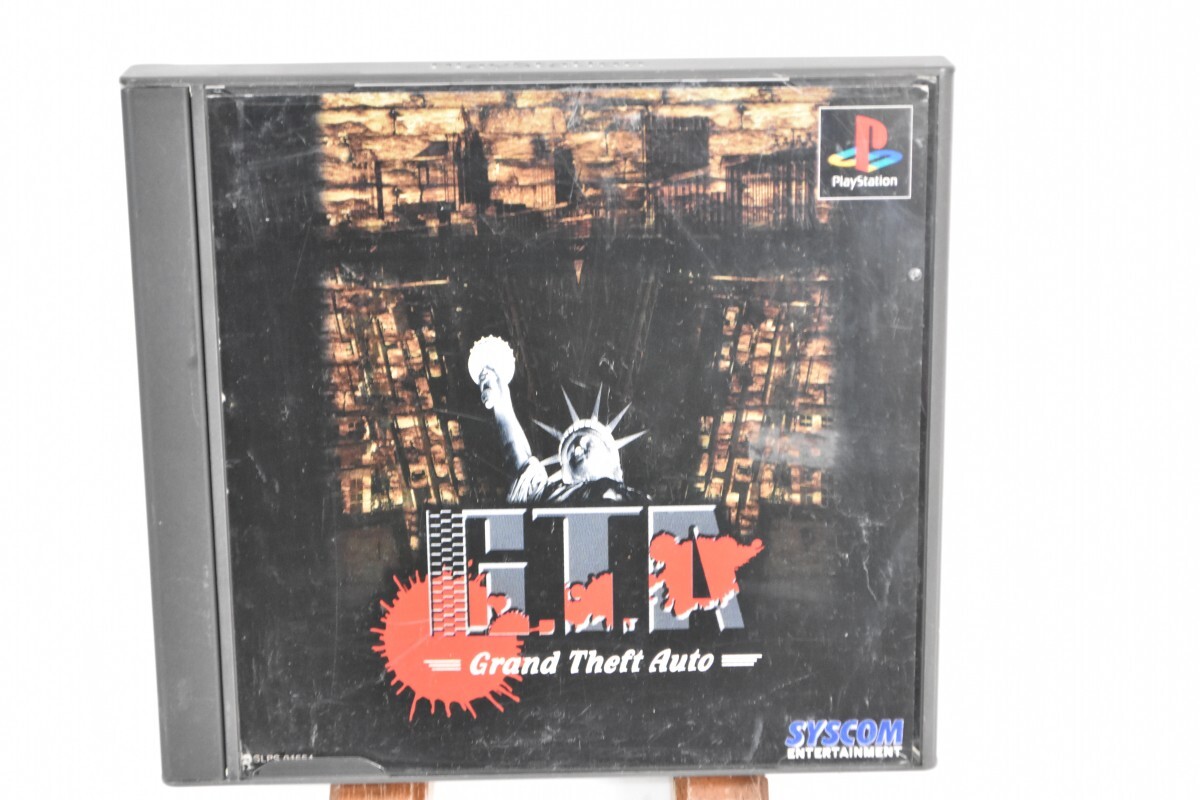 動作品 PS1 プレステ1 G.T.A グランドセフトオート GRAND THEFT AUTO マップ 取説付 シスコン SYSCOM アクション RT-535T/012