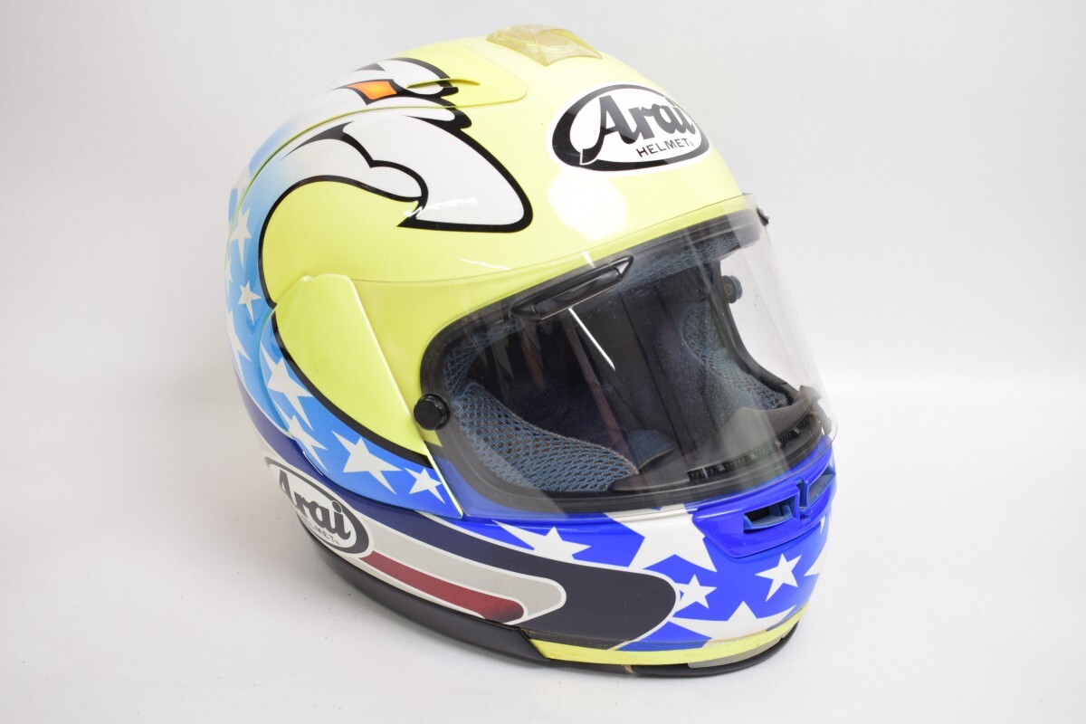 Arai アライ RX-7 RR3 RRⅢ ジョン コシンスキー John Kocinski フルフェイス ヘルメット 55-56cm バイク レース RU-125M/024