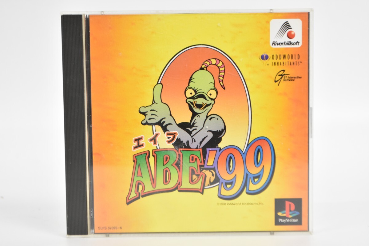 動作品 PS1 プレステ1 エイブ ABE’99 チラシ 取説付 リバーヒルソフト Riverhillsoft アクション パズル ABE99 ゲーム RT-544T/012