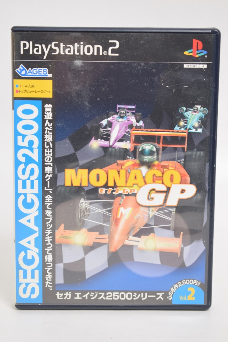動作品 PS2 プレステ2 MONACO GP モナコGP SEGA AGES セガ エイジス 取説付 ゲーム アクション レーシング RT-628K/012