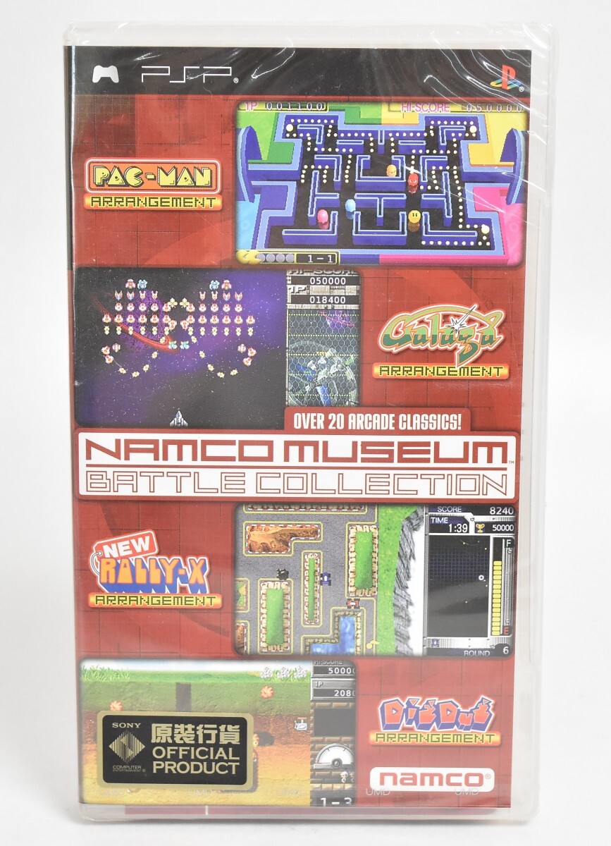 未開封 PSP ソフト NAMCO MUSEUM BATTLE COLLECTION ナムコ ミュージアム バトルコレクション 海外版 ゲームソフト RT-425G/012