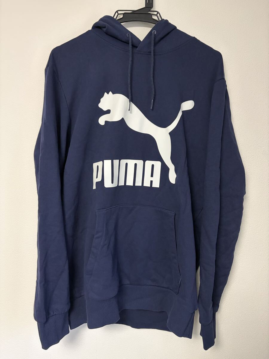 PUMA プーマ パーカー プルオーバー　ネイビー　XLサイズ