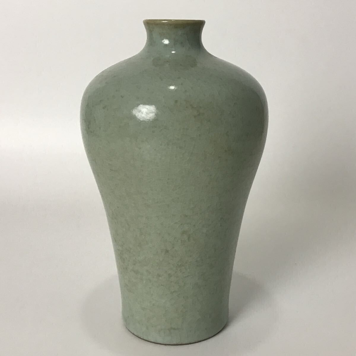 中国美術 唐物コレクター 清時代 青釉梅瓶 時代物