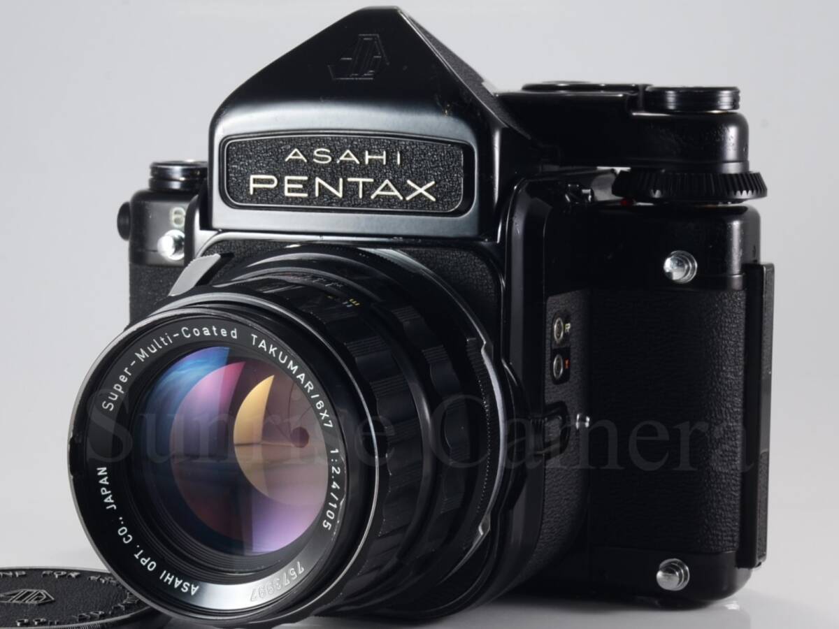 [良品] PENTAX（ペンタックス）6×7 TTL 後期型 / Super Multi Coated TAKUMAR 6X7 105mm F2.4 [保証]（60982）