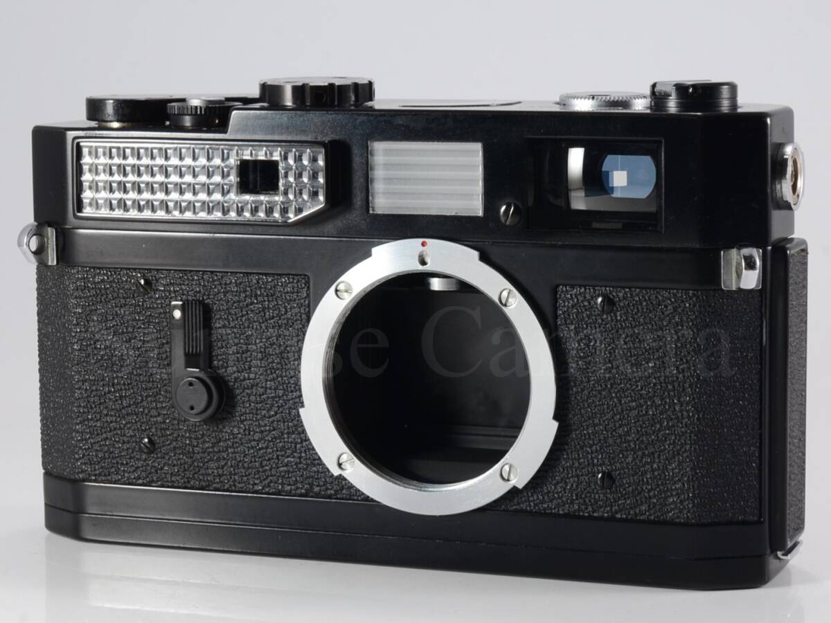 [良品] Canon（キャノン）MODEL 7 ブラックボディ 整備済 革ケース付 [保証]（55679）