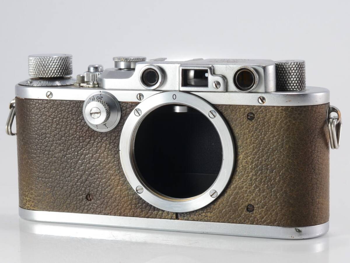 [良品] Leica（ライカ）IIIa ボディ 革ケース付 [保証]（60763）