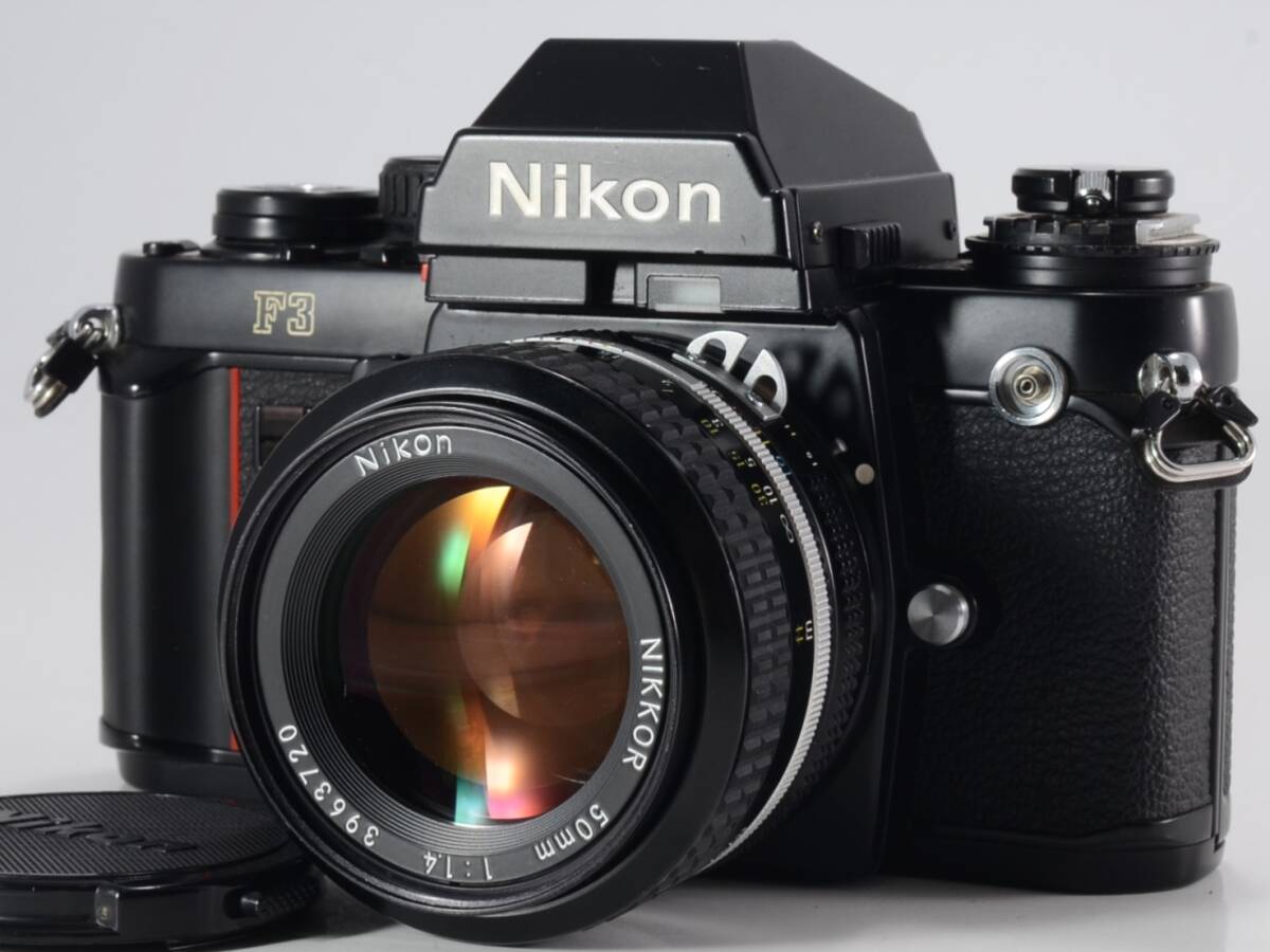 [良品] Nikon（ニコン）F3HP / Ai NIKKOR 50mm F1.4 / MF-14 PROストラップ付 [保証]（61179）