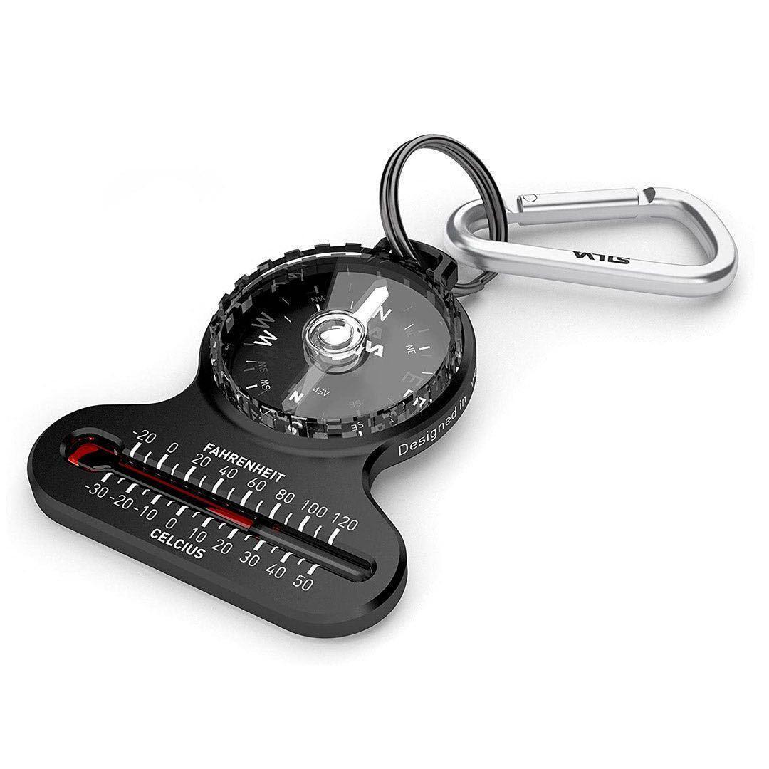 SILVA Pocket Compass Thermometer シルバ　コンパス　温度計　キーホルダー　登山　トレラン　ハイク　UL　ウルトラライト　軽量　山　道